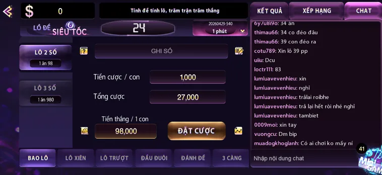 Lô Đề Siêu Tốc Tại 789Club Chơi Nhanh Thắng Lớn Nhận Thưởng Jackpot Chớp Nhoáng Năm 2026