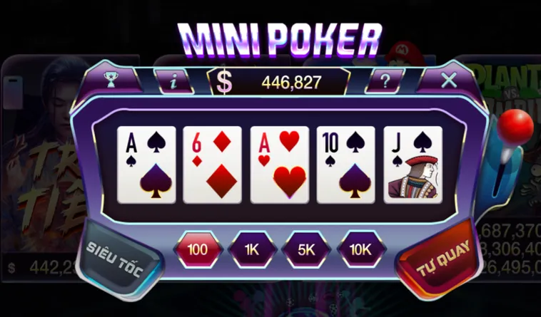 Mini Poker tại 789Club Sảnh Quay Thưởng Tốc Độ Và Jackpot Khủng