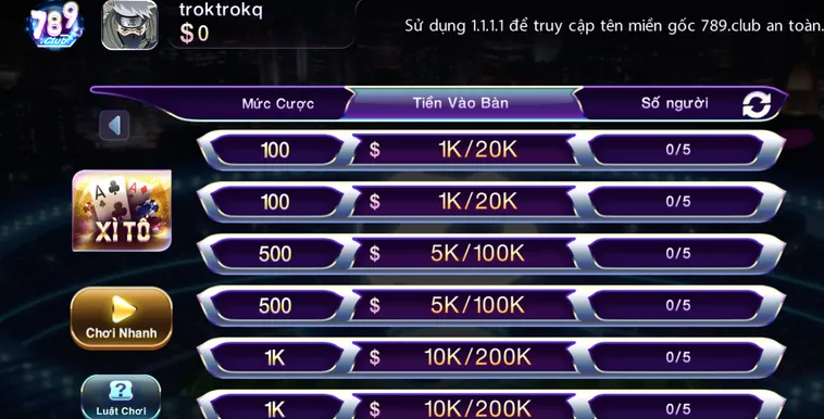 Xì Tố tại 789Club Nghệ Thuật Lừa Bài Và Bản Lĩnh Tố Cược Chuyên Nghiệp